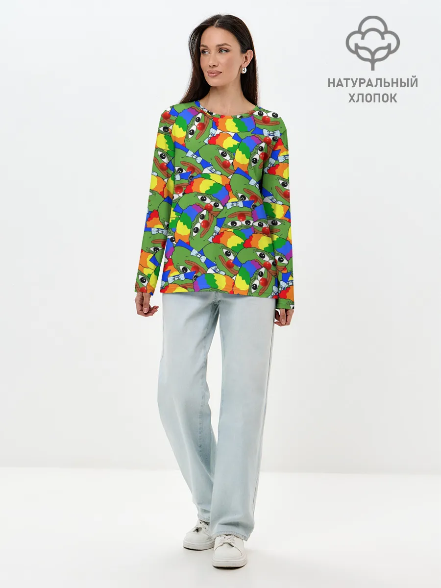 Лонгслив женский. Хлопок / ПЕПЕ КЛОУН