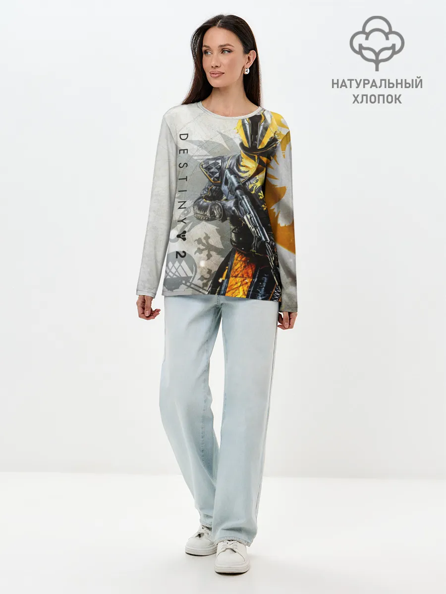Лонгслив женский. Хлопок / DESTINY, WARLOCK