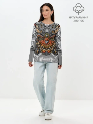 Лонгслив женский. Хлопок / Cyber Samurai