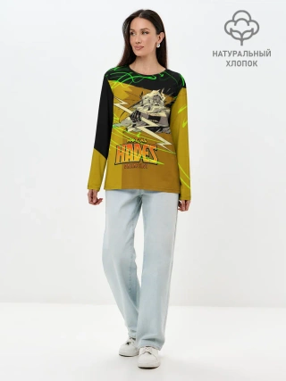 Лонгслив женский. Хлопок / Hades
