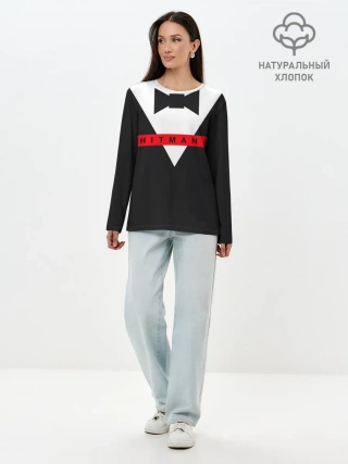 Лонгслив женский. Хлопок / Hitman III