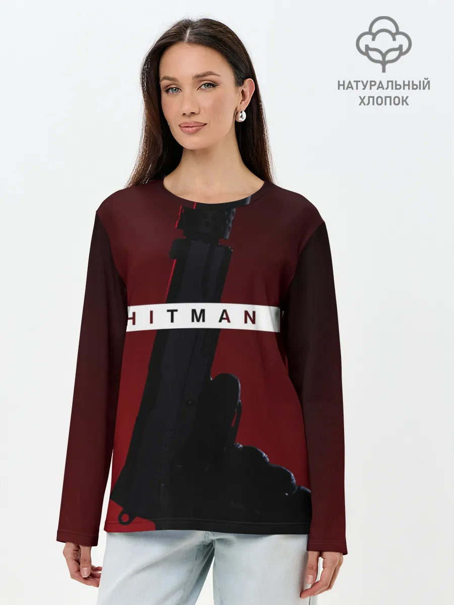Лонгслив женский. Хлопок / Hitman III