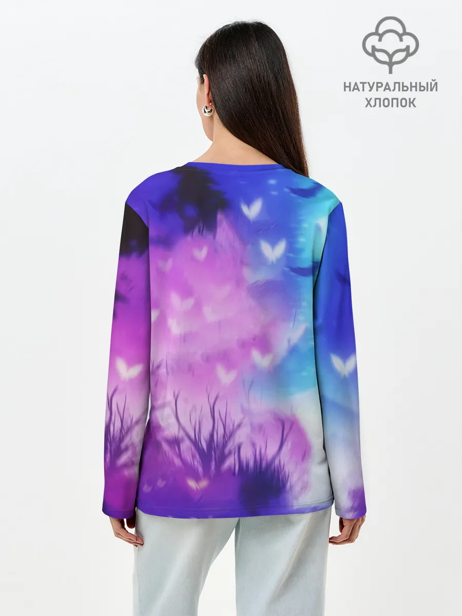 Лонгслив женский. Хлопок / Шинобу