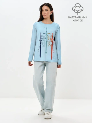 Лонгслив женский. Хлопок / Sword Art Online