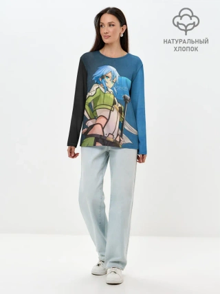 Лонгслив женский. Хлопок / Sinon