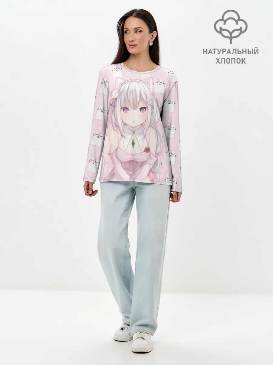 Лонгслив женский. Хлопок / Эмилия