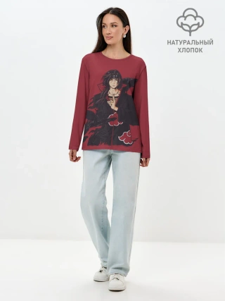 Лонгслив женский. Хлопок / Итачи