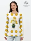 Лонгслив женский. Хлопок / Animal crossing - Isabelle