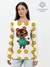 Лонгслив женский. Хлопок / Animal crossing - Nook