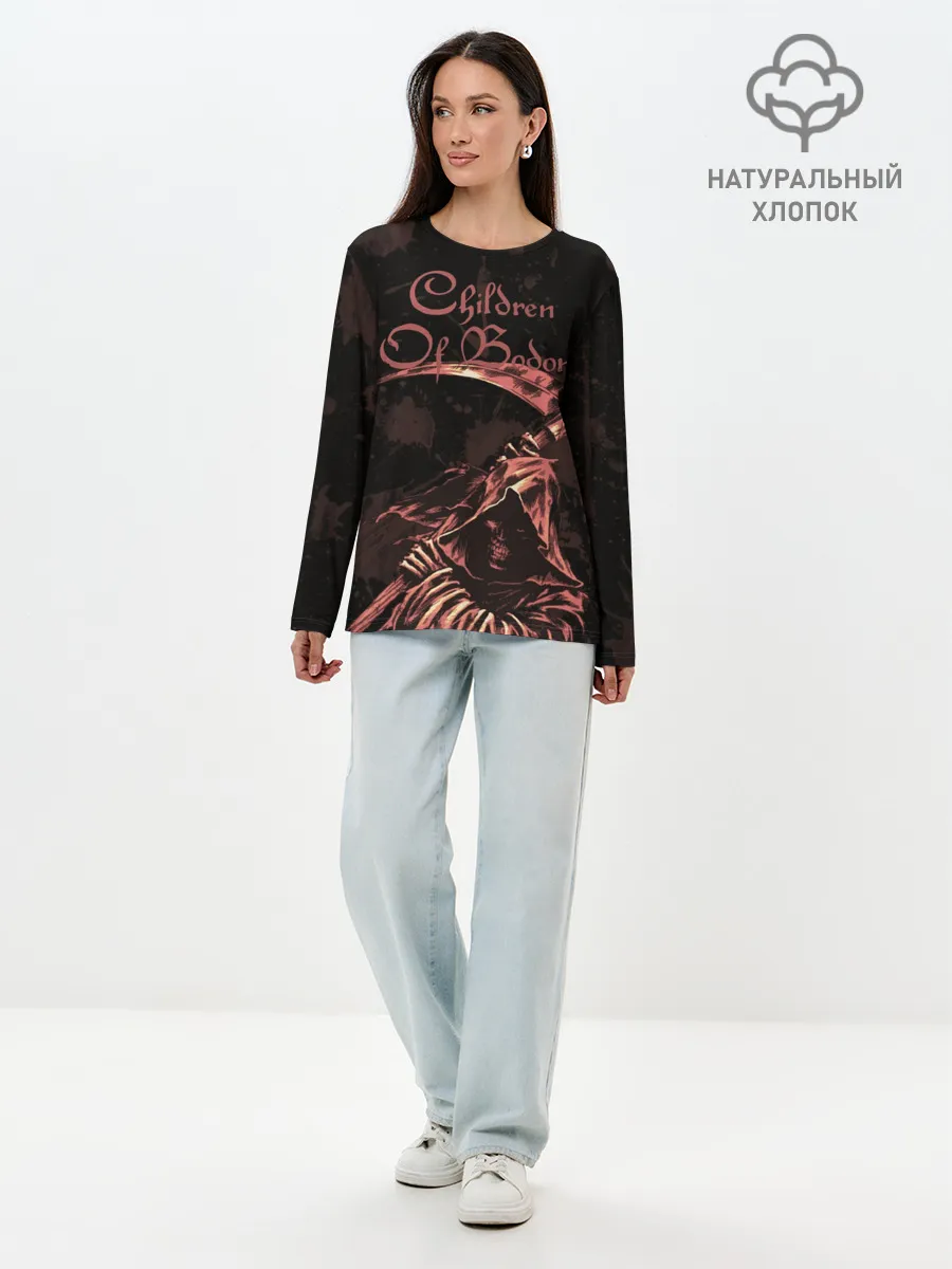 Лонгслив женский. Хлопок / Children of Bodom | Reaper