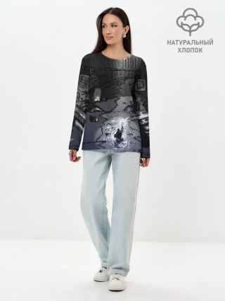 Лонгслив женский. Хлопок / Lovecraft / Лавкрафт