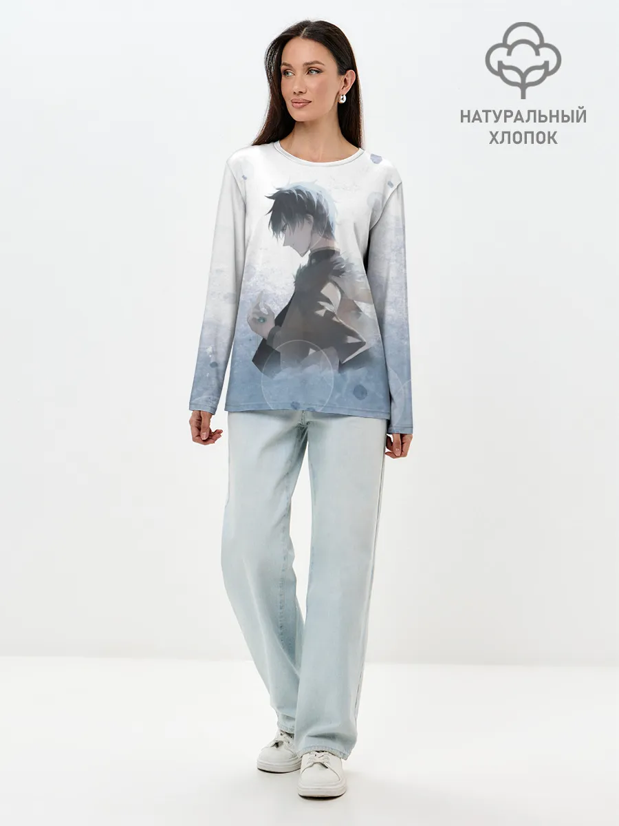 Лонгслив женский. Хлопок / Yuno Black Clover