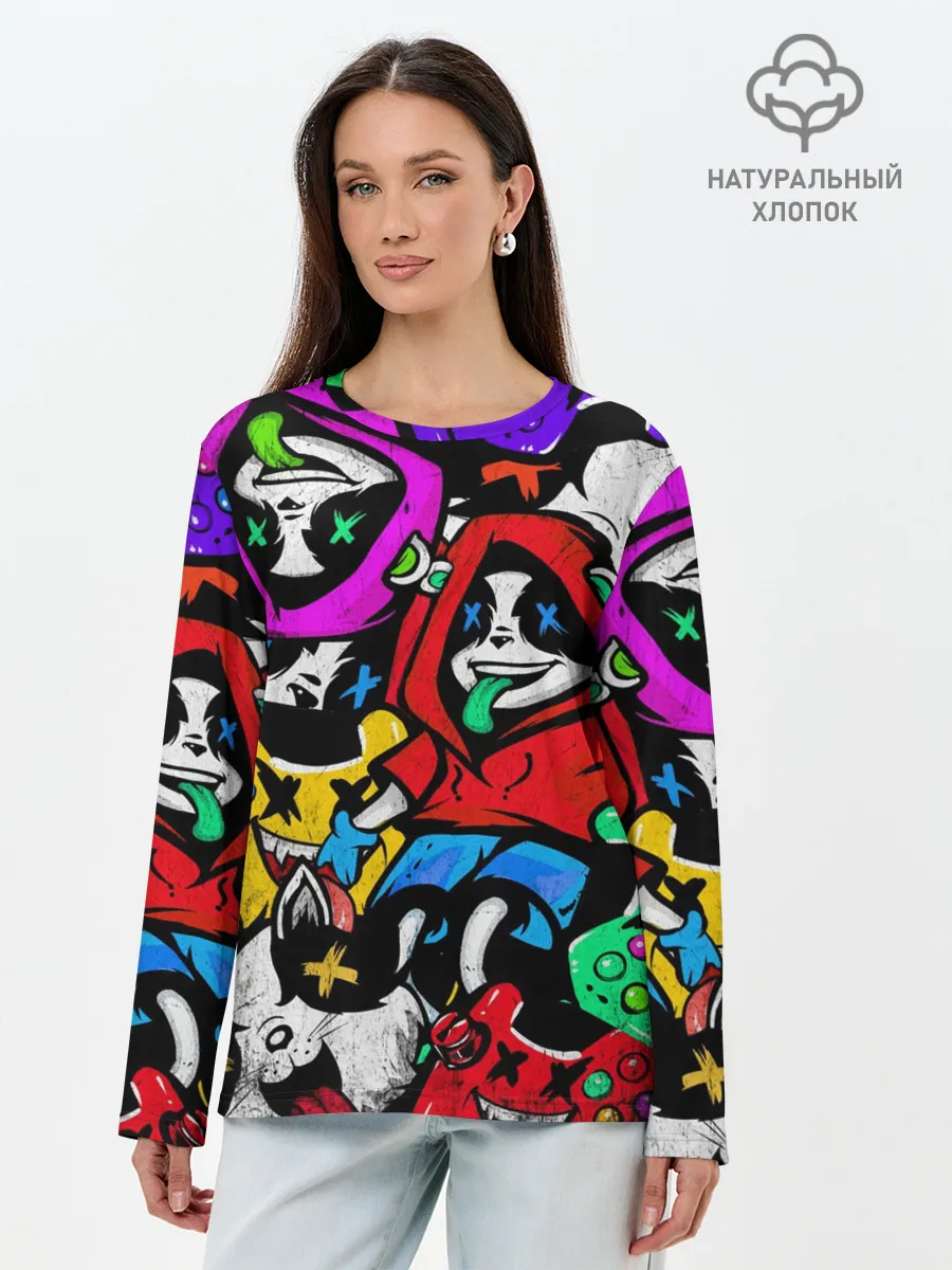Лонгслив женский. Хлопок / Play