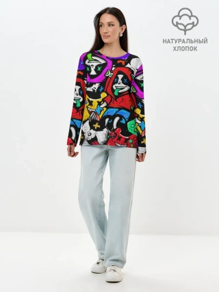 Лонгслив женский. Хлопок / Play