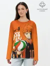 Лонгслив женский. Хлопок / Волебольная команда из аниме HAIKYUU!!