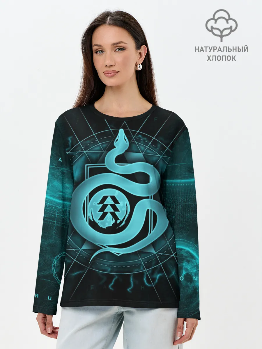 Лонгслив женский. Хлопок / DESTINY 2 HUNTER