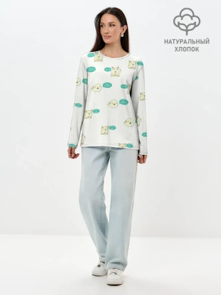 Лонгслив женский. Хлопок / Чык-чырык