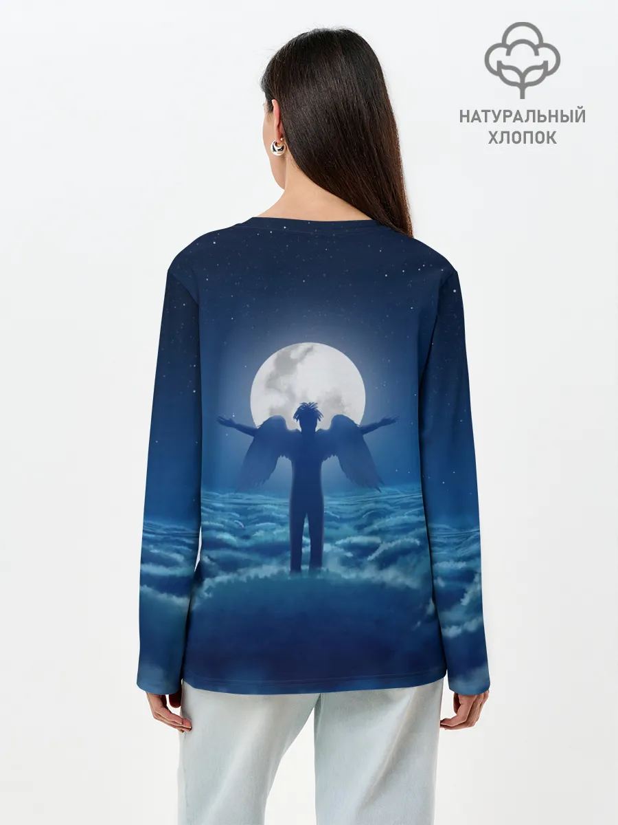 Лонгслив женский. Хлопок / Ангел