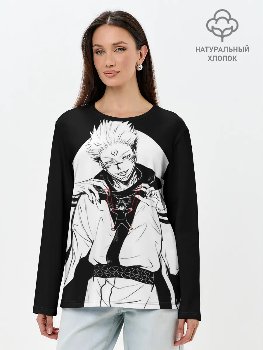 Лонгслив женский. Хлопок / Сукуна