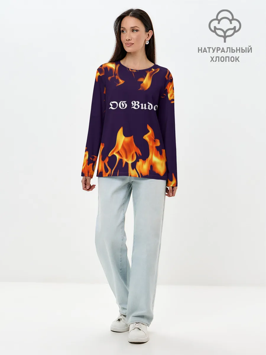 Лонгслив женский. Хлопок / OG Buda