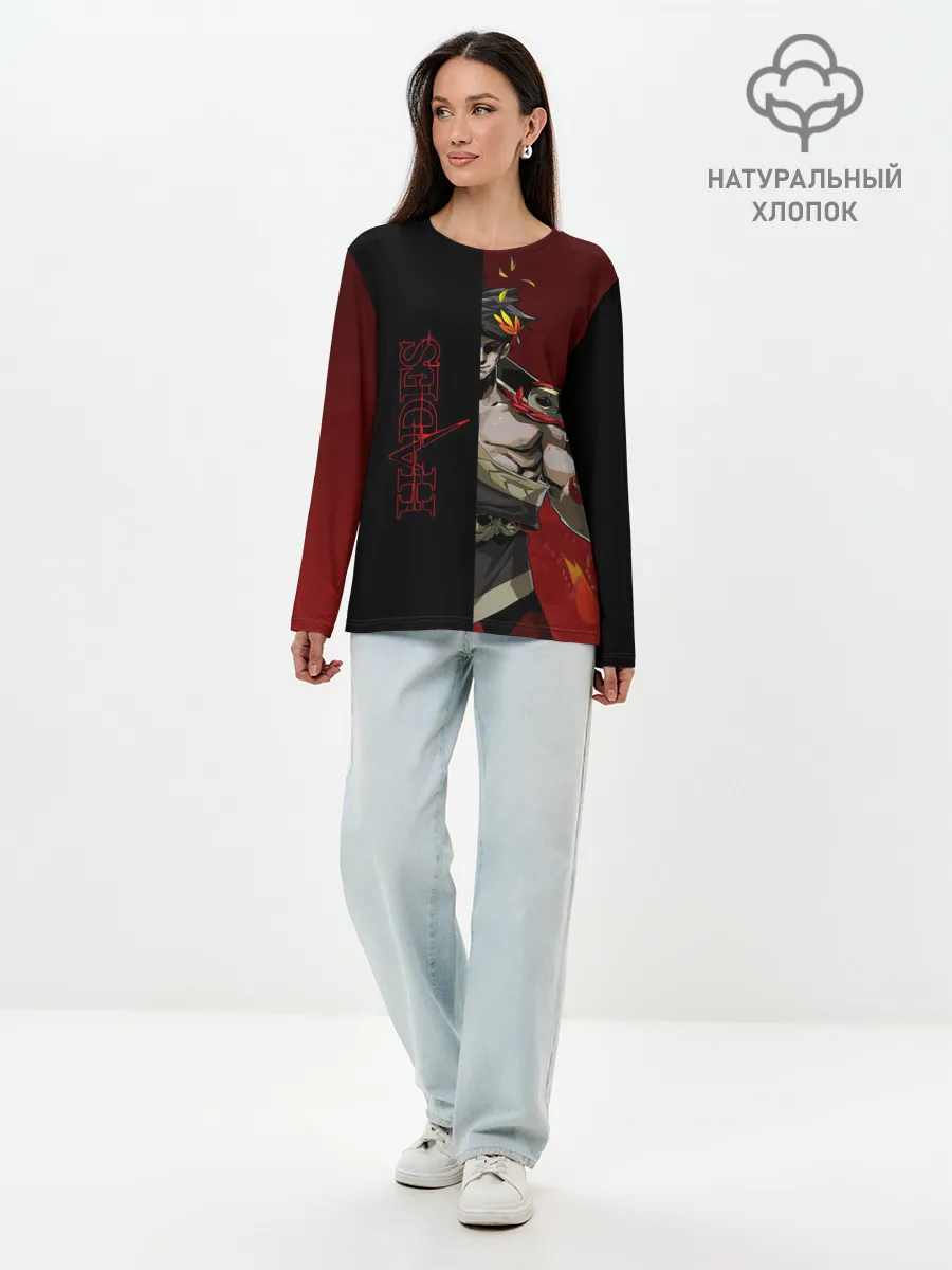 Лонгслив женский. Хлопок / Hades