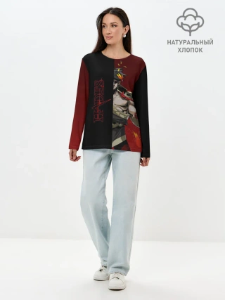 Лонгслив женский. Хлопок / Hades