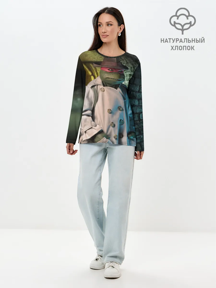 Лонгслив женский. Хлопок / Raph