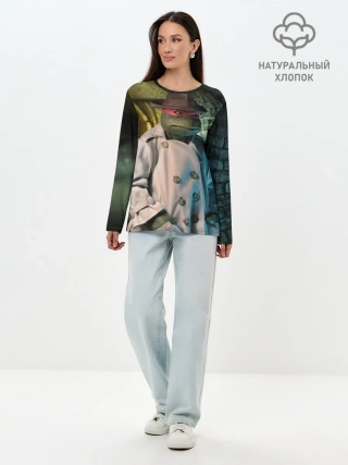 Лонгслив женский. Хлопок / Raph