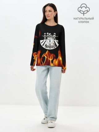 Лонгслив женский. Хлопок / The Beatles