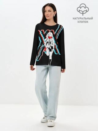 Лонгслив женский. Хлопок / Любимый во Франксе: XX