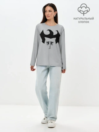 Лонгслив женский. Хлопок / Dont Starve