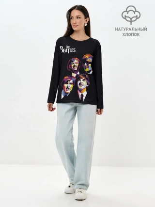 Лонгслив женский. Хлопок / The Beatles
