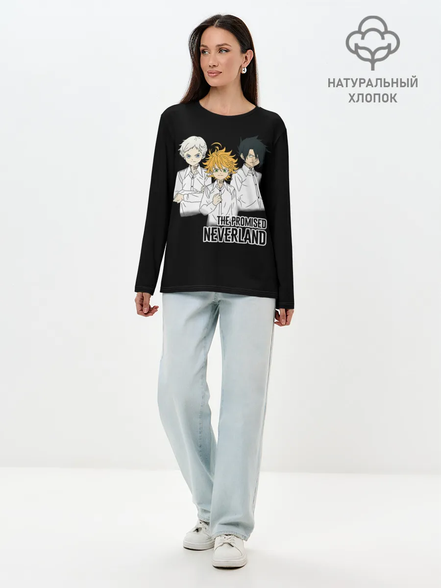 Лонгслив женский. Хлопок / Обещанный Неверленд