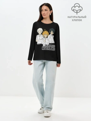 Лонгслив женский. Хлопок / Обещанный Неверленд