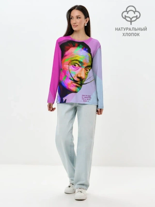 Лонгслив женский. Хлопок / Сальвадор Дали