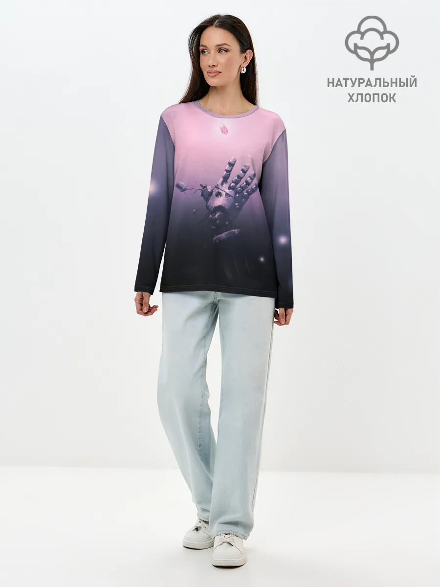 Лонгслив женский. Хлопок / Стальной Алхимик