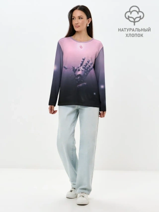Лонгслив женский. Хлопок / Стальной Алхимик