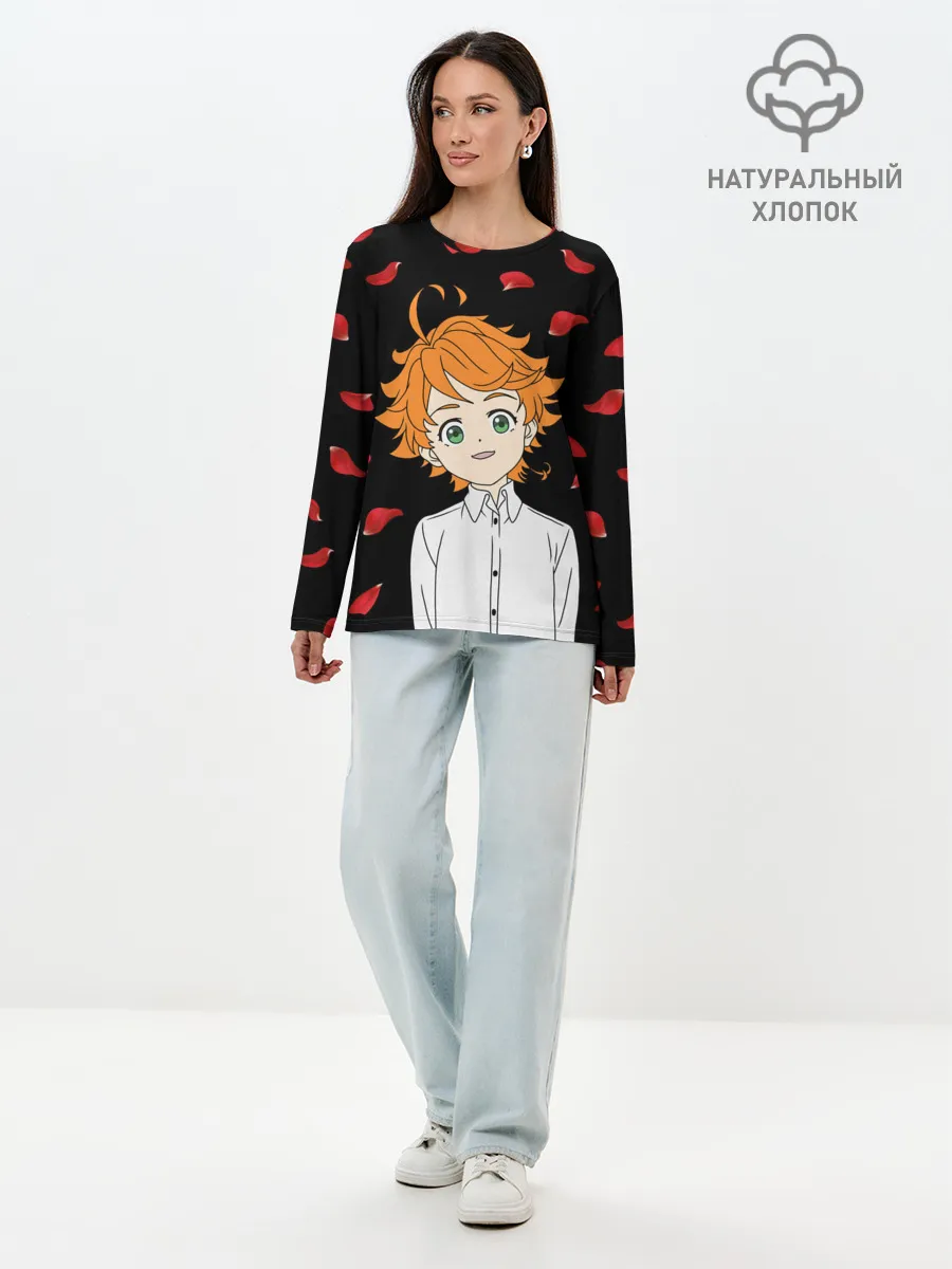 Лонгслив женский. Хлопок / Обещанный Неверленд/Эмма