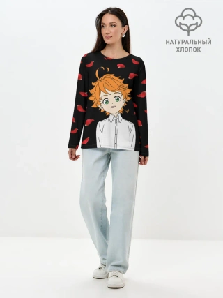 Лонгслив женский. Хлопок / Обещанный Неверленд/Эмма