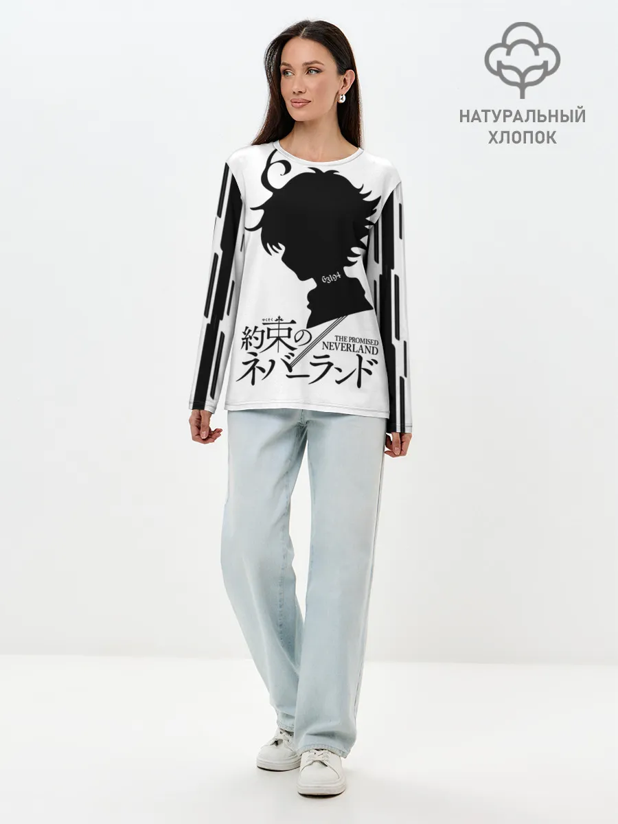 Лонгслив женский. Хлопок / Обещанный Неверленд - Эмма