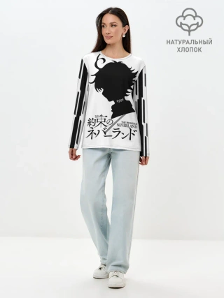 Лонгслив женский. Хлопок / Обещанный Неверленд - Эмма