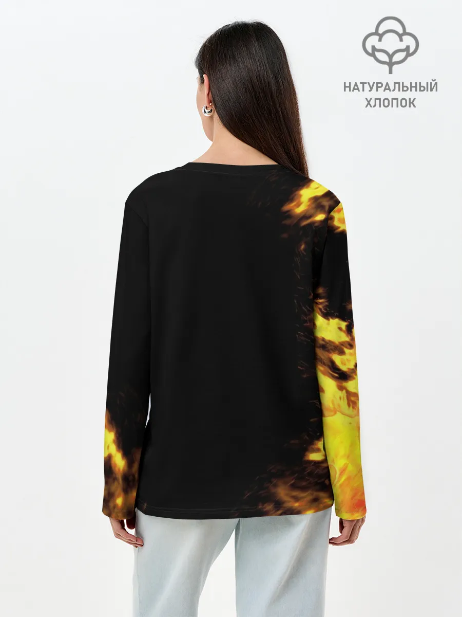 Лонгслив женский. Хлопок / Обещанный неверленд Emma