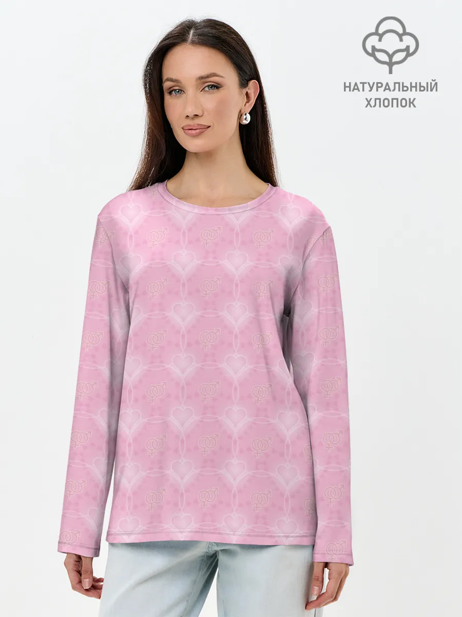 Лонгслив женский. Хлопок / Любовь