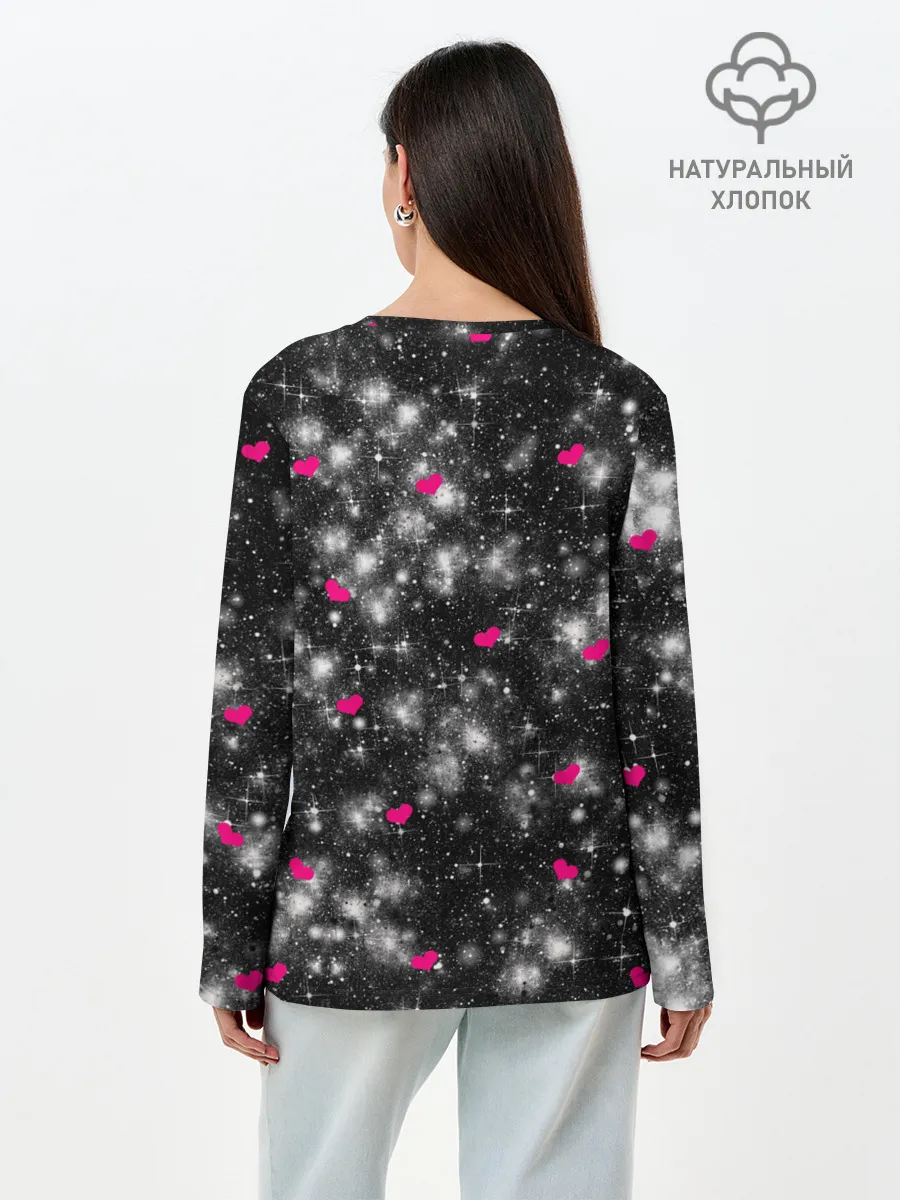 Лонгслив женский. Хлопок / Кошачья Любовь