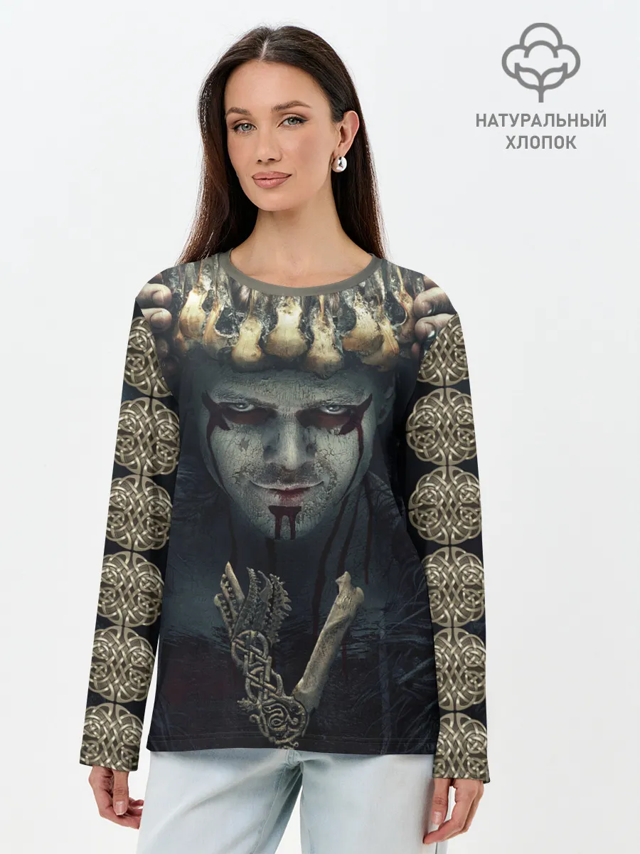 Лонгслив женский. Хлопок / Викинги - Ивар