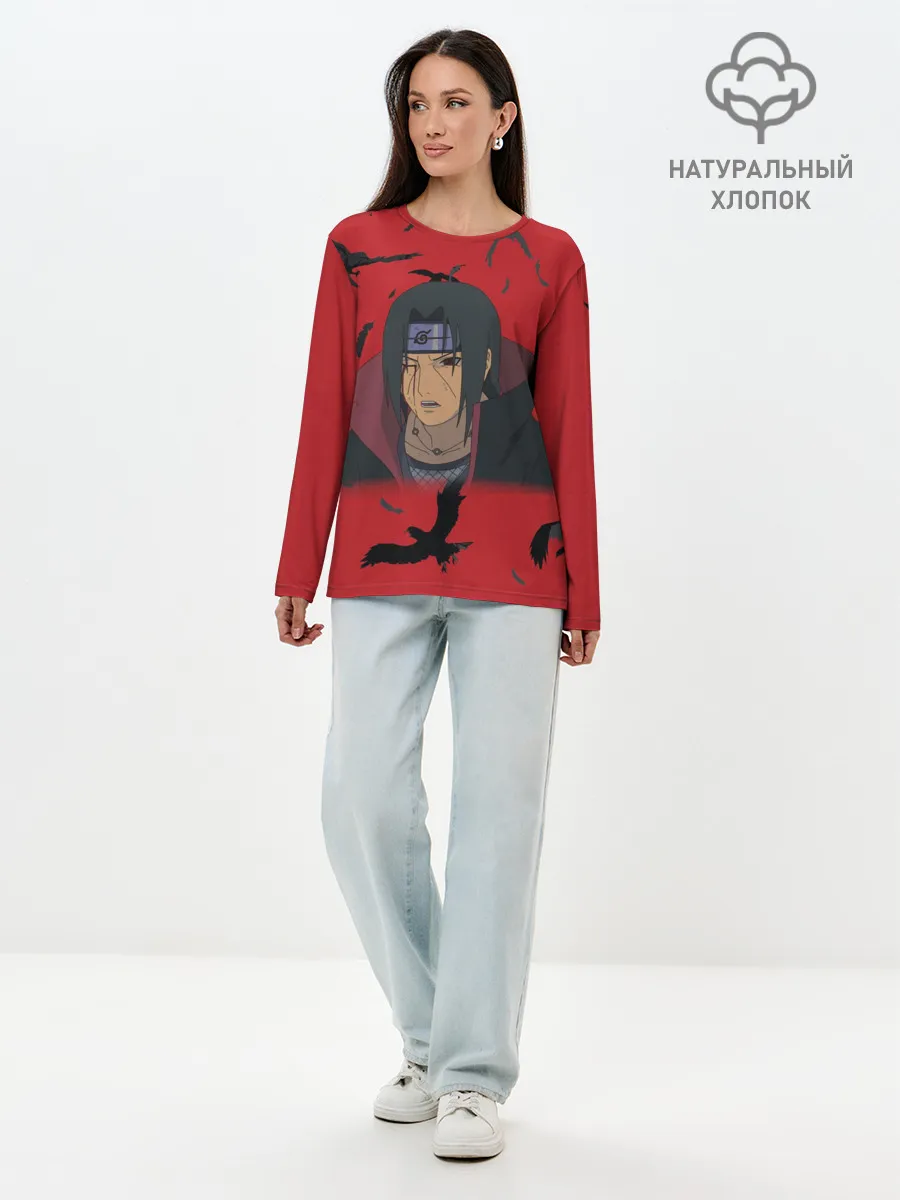 Лонгслив женский. Хлопок / Uchiha | Hitachi