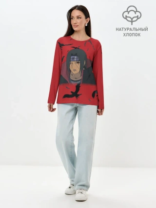 Лонгслив женский. Хлопок / Uchiha | Hitachi