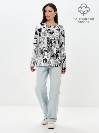 Лонгслив женский. Хлопок / Семь смертных грехов