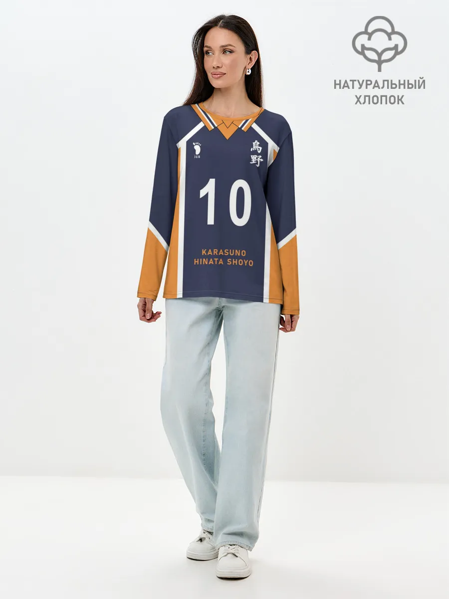 Лонгслив женский. Хлопок / ВОЛЕЙБОЛ!! | HAIKYUU!!