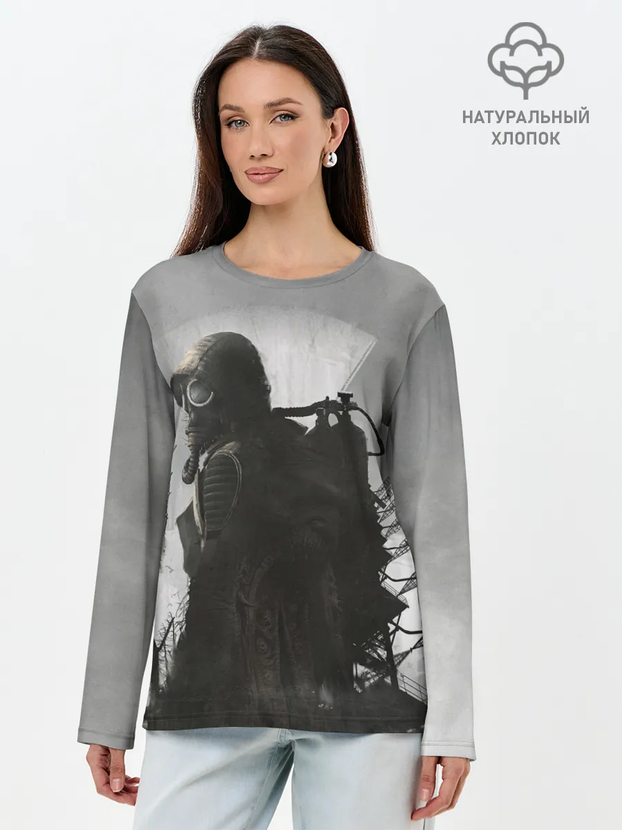 Лонгслив женский. Хлопок / Stalker